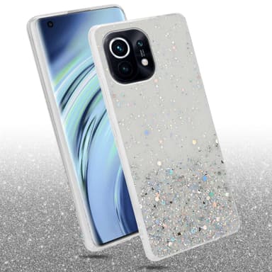 Xiaomi Mi 11 5G Silikondeksel Glitter (Gjennomsiktig)