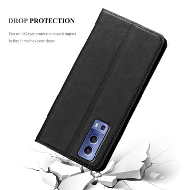 Vivo Y52 5G / Y72 5G lommebokdeksel case (svart)