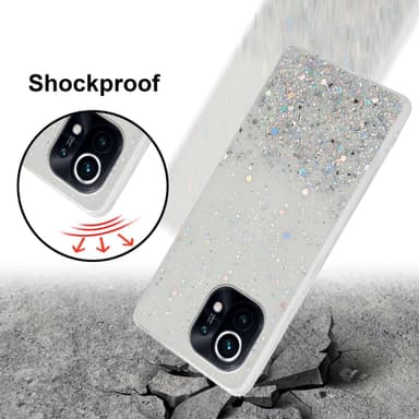 Xiaomi Mi 11 5G Silikondeksel Glitter (Gjennomsiktig)
