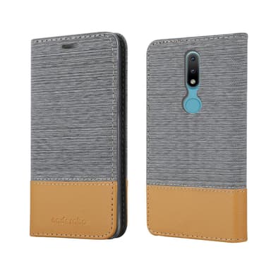Nokia 2.4 lommebokdeksel etui (grå)