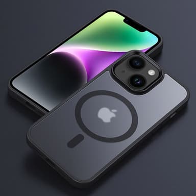 iPhone 14 PLUS Deksel kompatibel MagSafe (Svart)
