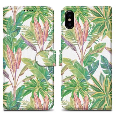 iPhone X / XS lommebokdeksel etui (grønn)