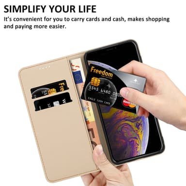 iPhone X / XS lommebokdeksel etui (grønn)