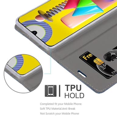 Samsung Galaxy M31 lommebokdeksel etui (blå)