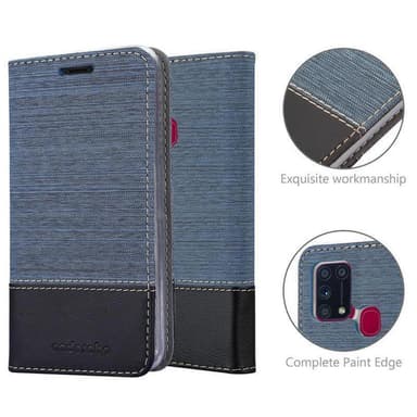 Samsung Galaxy M31 lommebokdeksel etui (blå)