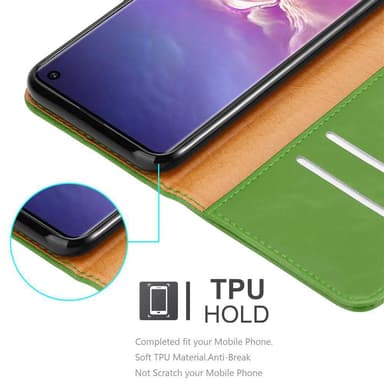 Samsung Galaxy S10 4G lommebokdeksel etui (grønn)