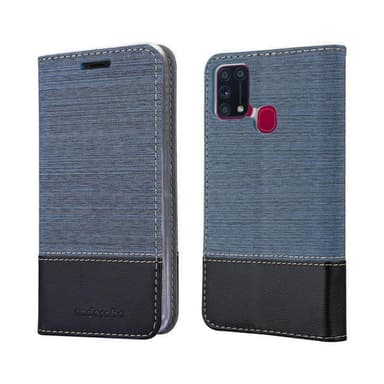Samsung Galaxy M31 lommebokdeksel etui (blå)