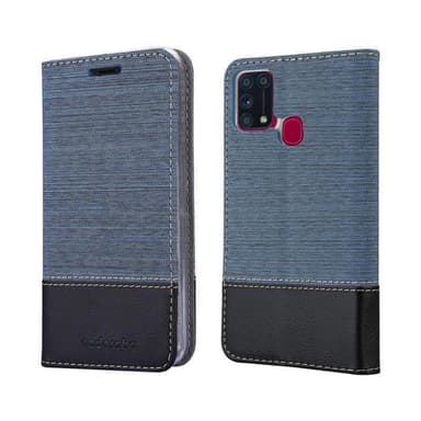 Samsung Galaxy M31 lommebokdeksel etui (blå)