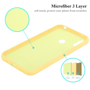 Huawei Y7 2019 / Y7 PRIME 2019 silikondeksel case (gul)