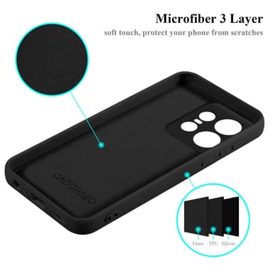 Motorola Edge 50 Pro silikondeksel case (svart)
