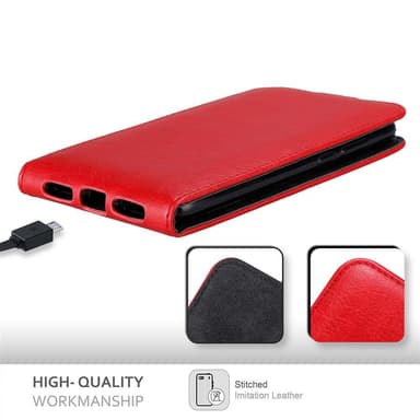 Honor 7A / Huawei Y6 PRIME 2018 deksel flip cover (rød)