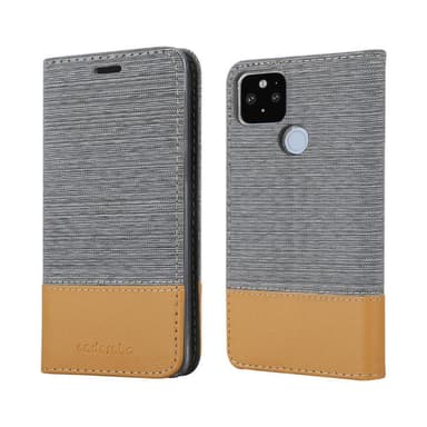 Google PIXEL 5 XL lommebokdeksel etui (grå)