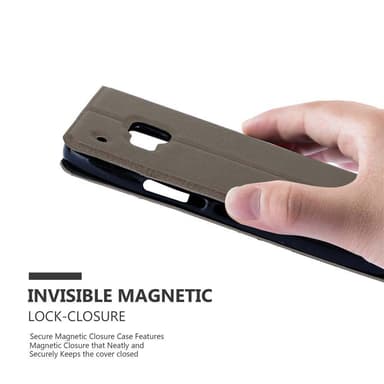 HTC ONE M9 lommebokdeksel cover (brun)