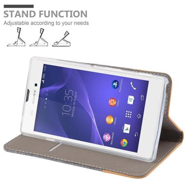 Sony Xperia T3 lommebokdeksel etui (grå)