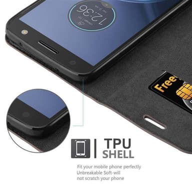 Motorola MOTO Z FORCE lommebokdeksel case (brun)