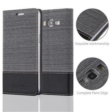 Samsung Galaxy GRAND PRIME lommebokdeksel etui (grå)