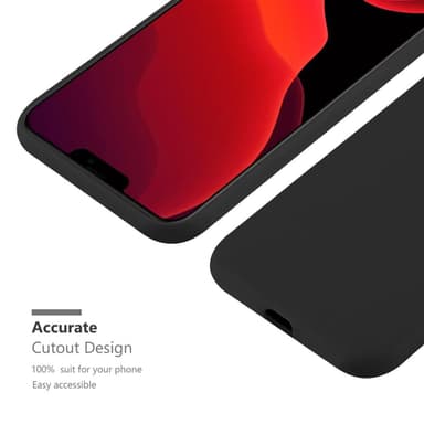Deksel iPhone 12 MINI Silikon cover (svart)
