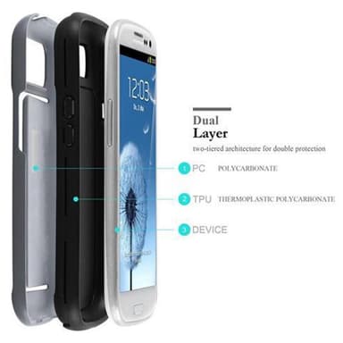 Samsung Galaxy S3 / S3 NEO Deksel Case Cover (sølv)