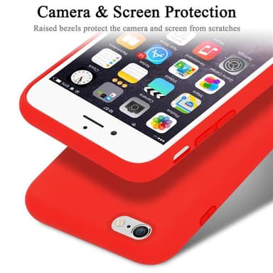 iPhone 6 / 6S silikondeksel case (rød)
