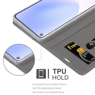 Google PIXEL 5 XL lommebokdeksel etui (grå)