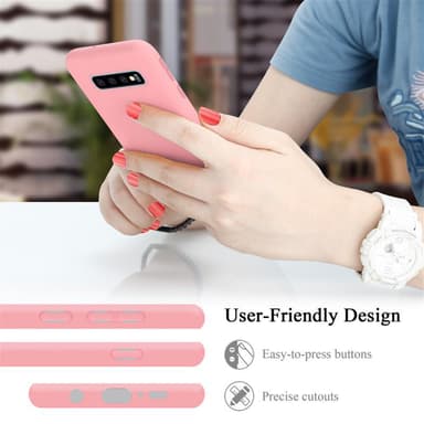Samsung Galaxy S10 PLUS silikondeksel case (rosa)