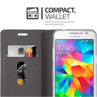 Samsung Galaxy GRAND PRIME lommebokdeksel etui (grå)