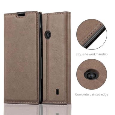 Nokia Lumia 520 / 521 lommebokdeksel case (brun)