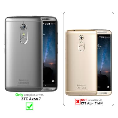 ZTE Axon 7 deksel flip cover (rød)