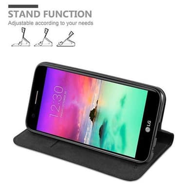 LG K10 2017 lommebokdeksel case (svart)