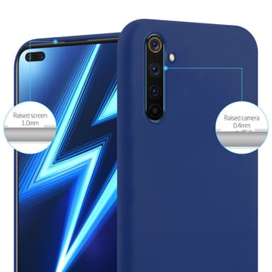 Deksel Realme 6 PRO Silikon cover (blå)