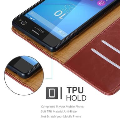 Sony Xperia C4 lommebokdeksel etui (rød)