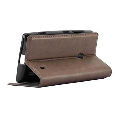 Nokia Lumia 520 / 521 lommebokdeksel case (brun)