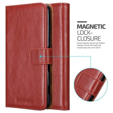 Sony Xperia C4 lommebokdeksel etui (rød)