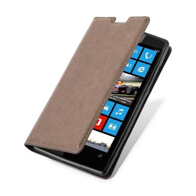 Nokia Lumia 520 / 521 lommebokdeksel case (brun)