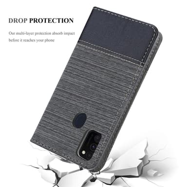 Samsung Galaxy M21 / M30s lommebokdeksel etui (grå)