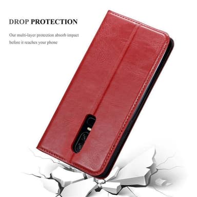 OnePlus 6 lommebokdeksel case (rød)