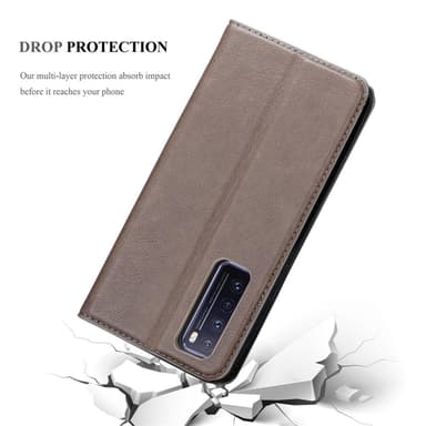 Huawei NOVA 7 5G lommebokdeksel case (brun)