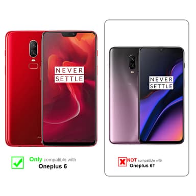 OnePlus 6 lommebokdeksel case (rød)
