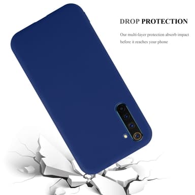 Deksel Realme 6 PRO Silikon cover (blå)