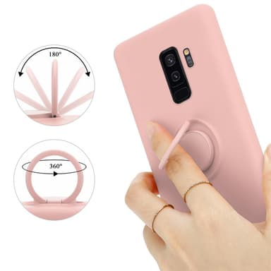 Deksel Samsung Galaxy S9 PLUS Ring Case (rosa)