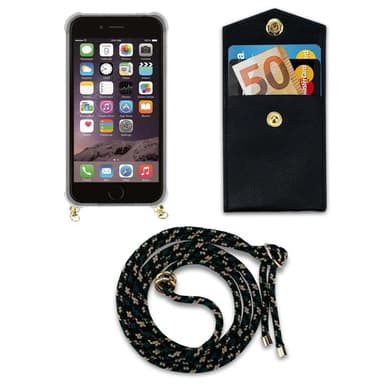 iPhone 6 / 6S Deksel med Halskjede (brun)