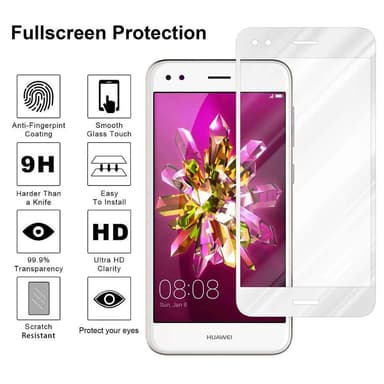 Huawei Enjoy 7 Skjermbeskytter Skärmskydd (hvit)