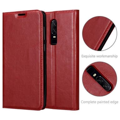 OnePlus 6 lommebokdeksel case (rød)