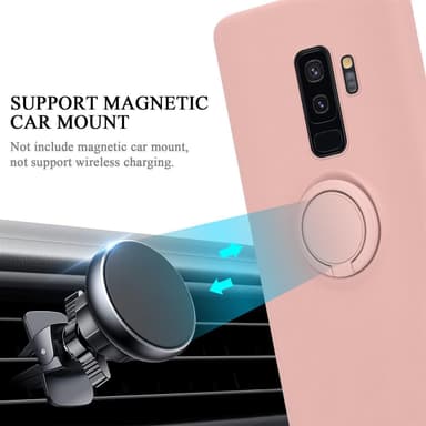 Deksel Samsung Galaxy S9 PLUS Ring Case (rosa)