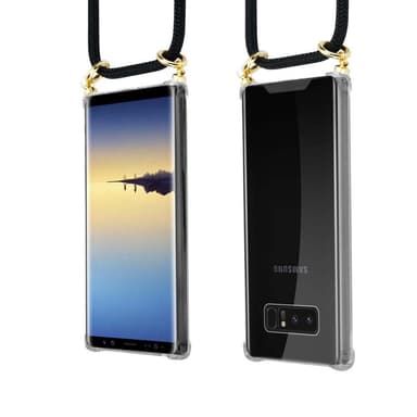 Samsung Galaxy NOTE 8 Deksel med Halskjede (svart)
