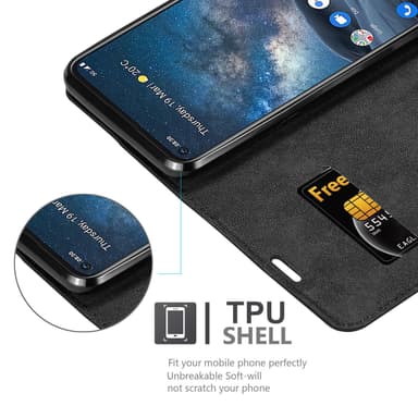 Nokia 8.3 lommebokdeksel case (svart)