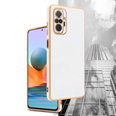 Xiaomi RedMi NOTE 10 PRO silikondeksel case (hvit)