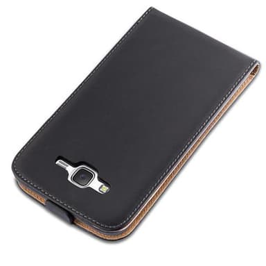 Samsung Galaxy J7 2015 Deksel Flip Case (svart)