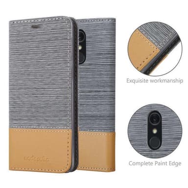 LG Q STYLUS lommebokdeksel etui (grå)