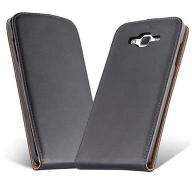 Samsung Galaxy J7 2015 Deksel Flip Case (svart)